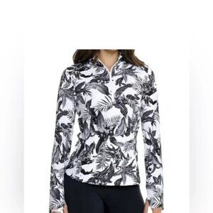 Tommy Bahama Active Golf Tennis Tabu Jungle Full Zip Jacket with pockets XS